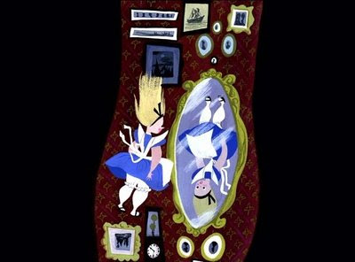 Mary Blair concept art for Disney's Alice in Wonderland.