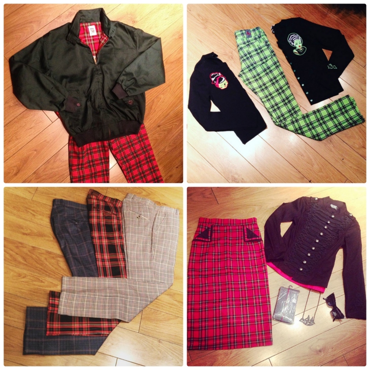 Some of the great tartan pieces available now in store.